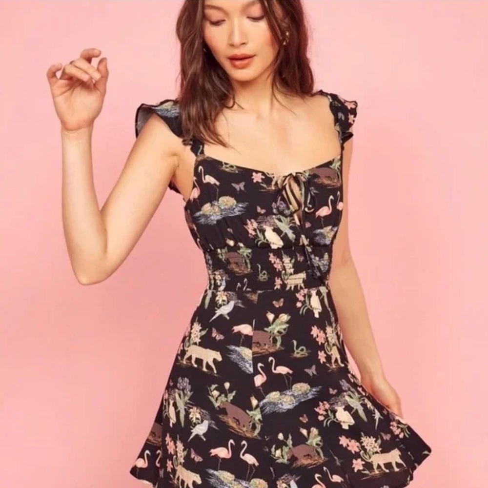 Reformation Emmaline Brasilia Print Dress, Size 6